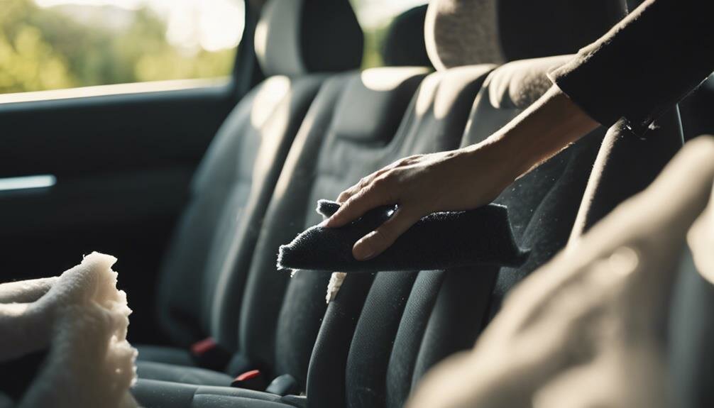 cleaning car upholstery effectively